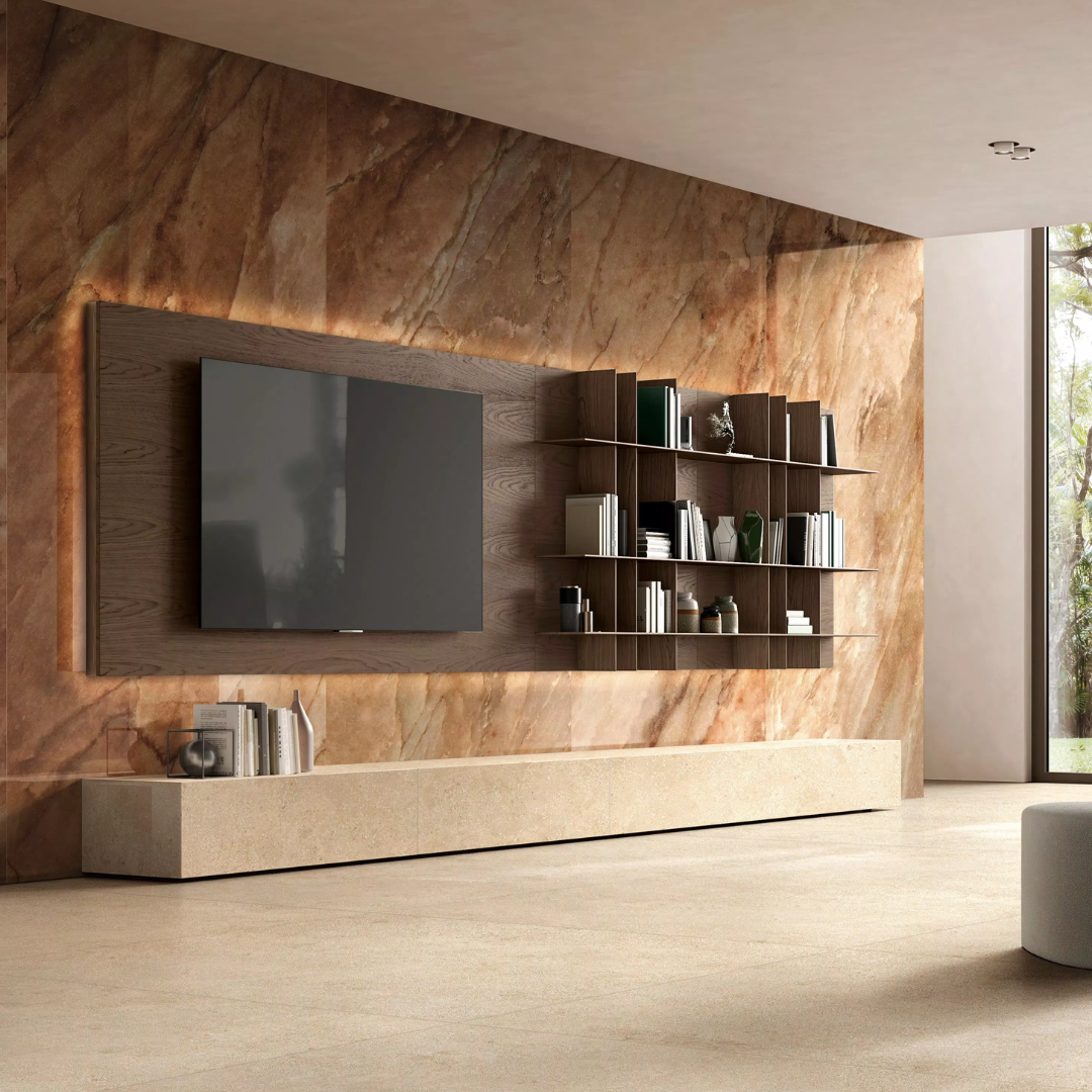 Authentic Luxe Marble Effect Silk Porcelain Wall and Floor Tile