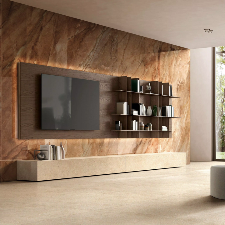 Authentic Luxe Marble Effect Silk Porcelain Wall and Floor Tile