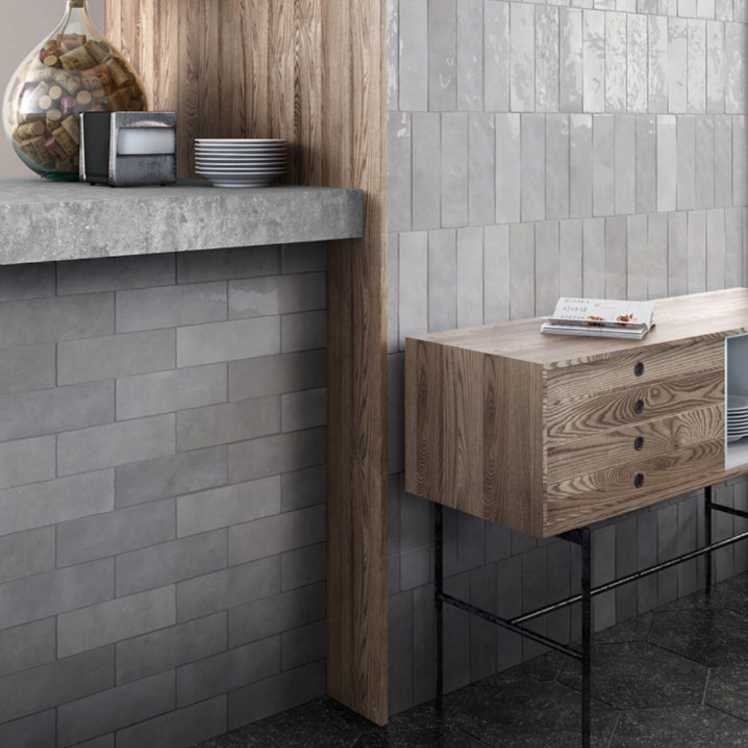Artisan Grey Brick Effect Ceramic Metro Wall Tile – Collinson Ceramics