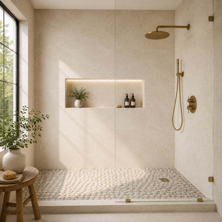 Tulum Pebble Stone Natural Stone Mosaic
