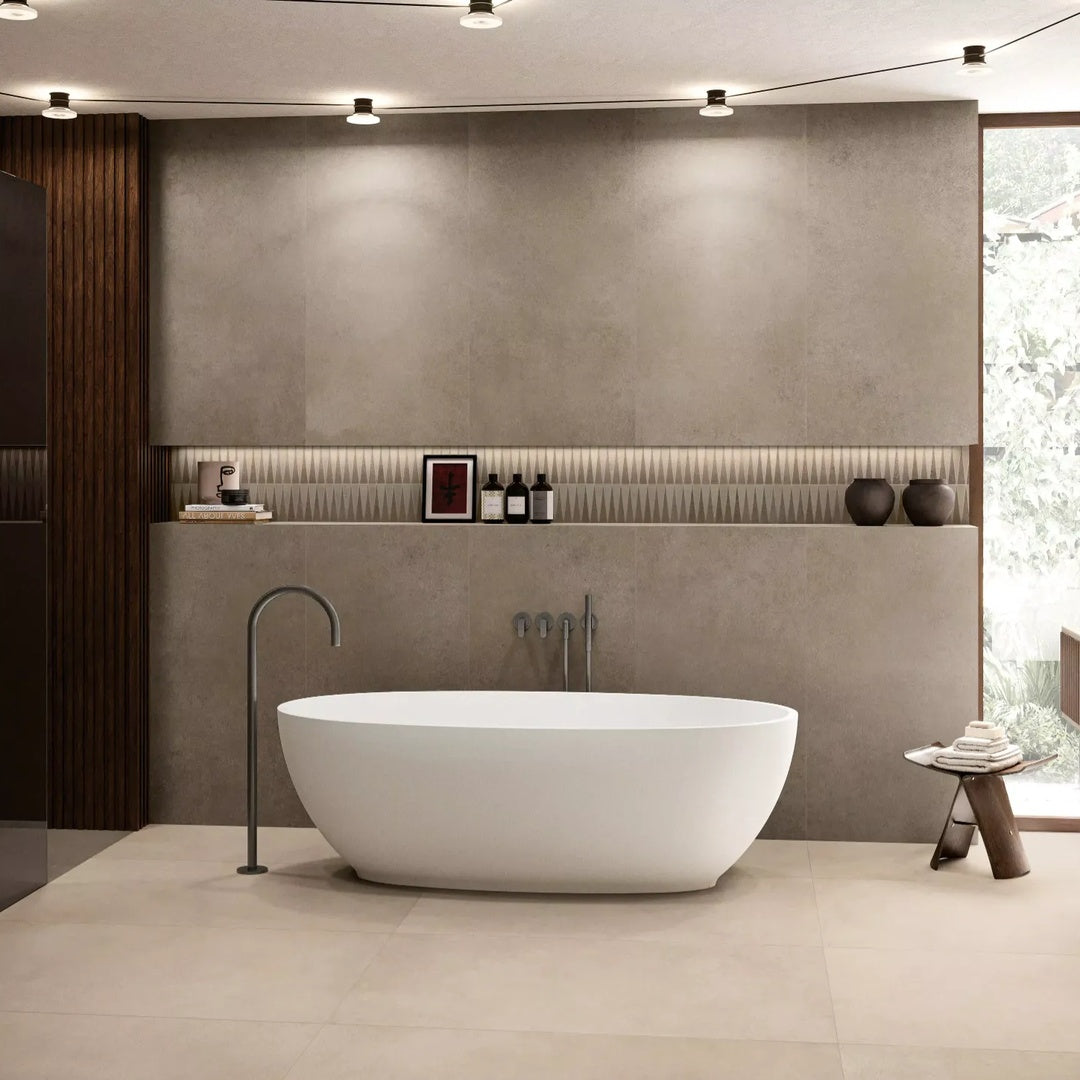 Easy Life Porridge PTV 36+ large format stone effect tile