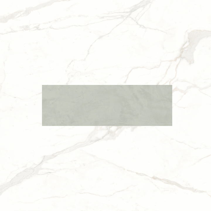 Enya Sage Stone and Floral Effect Ceramic Wall Tile