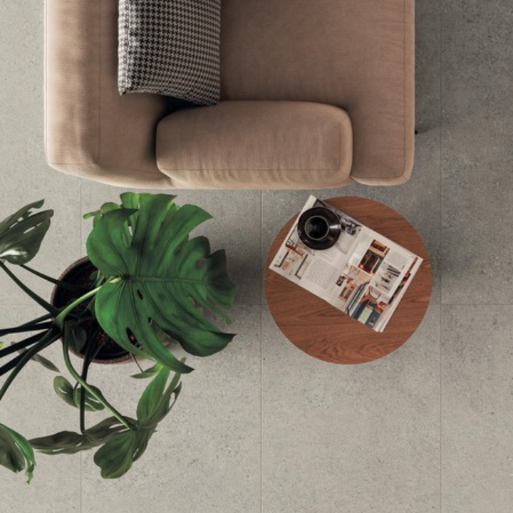 Yacht Ivory Matt Stone Effect Neutral Tile