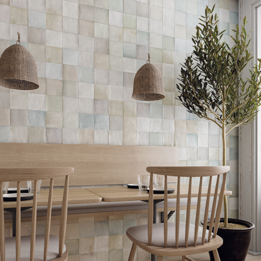 Saten Zellige Small Format Ceramic Wall Tiles