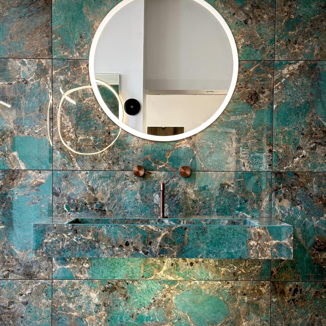 Marvel Amazzonite Polished Italian Porcelain Tile