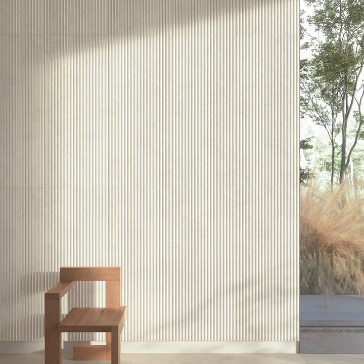 Boost Expression Flute Concrete Effect Porcelain Wall and Floor Tile