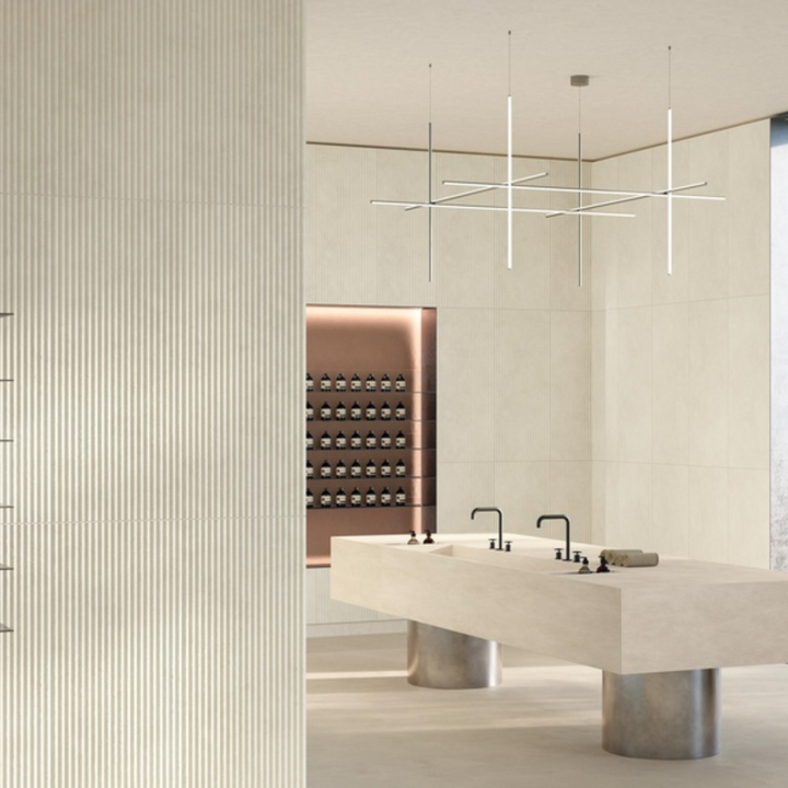 Boost Expression Flute Concrete Effect Porcelain Wall and Floor Tile