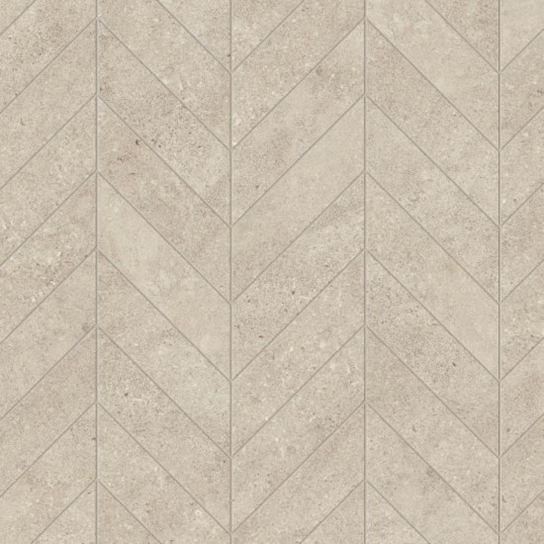 Boost Icor Chevron Limestone Effect Porcelain Wall Tiles
