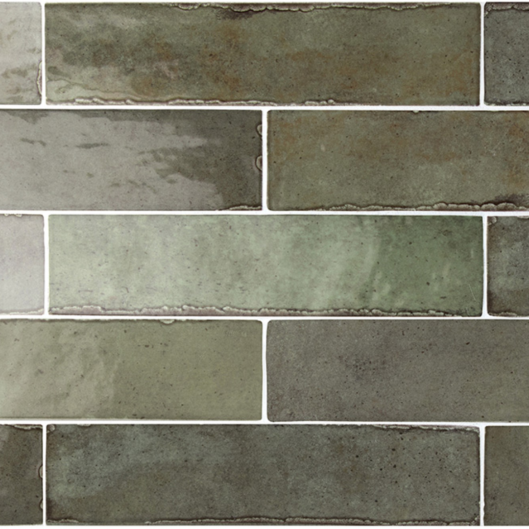 Small Format Ceramic Brooklyn Sage Green Metro Small Format Ceramic Wall Tiles – Collinson ...