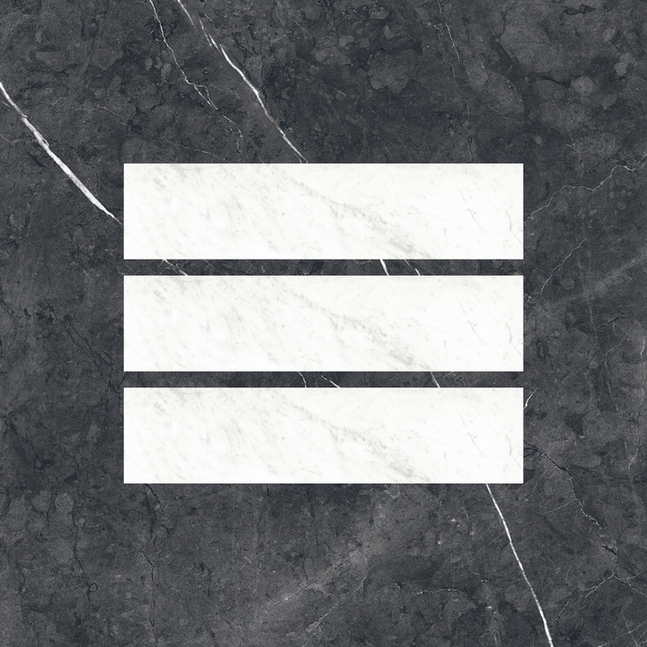 Eterna Marmo Marquina Small Format Marble Effect Porcelain Wall and Floor Tile