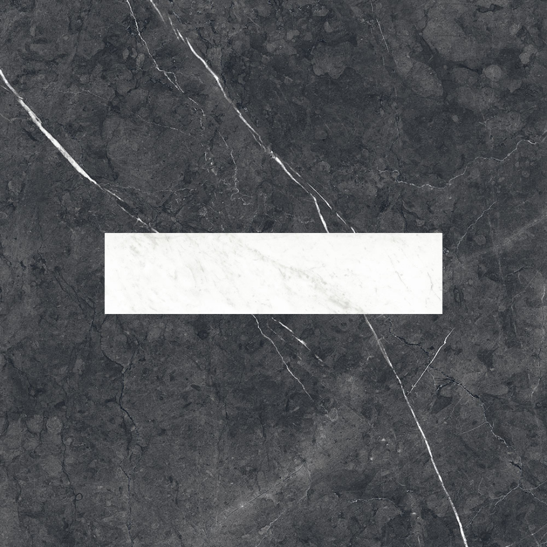 Eterna Marmo Marquina Small Format Marble Effect Porcelain Wall and Floor Tile