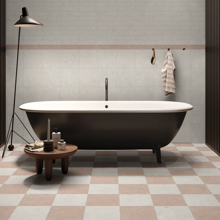 Classica Rosso Perlino Marble Effect Porcelain Wall and Floor Tile