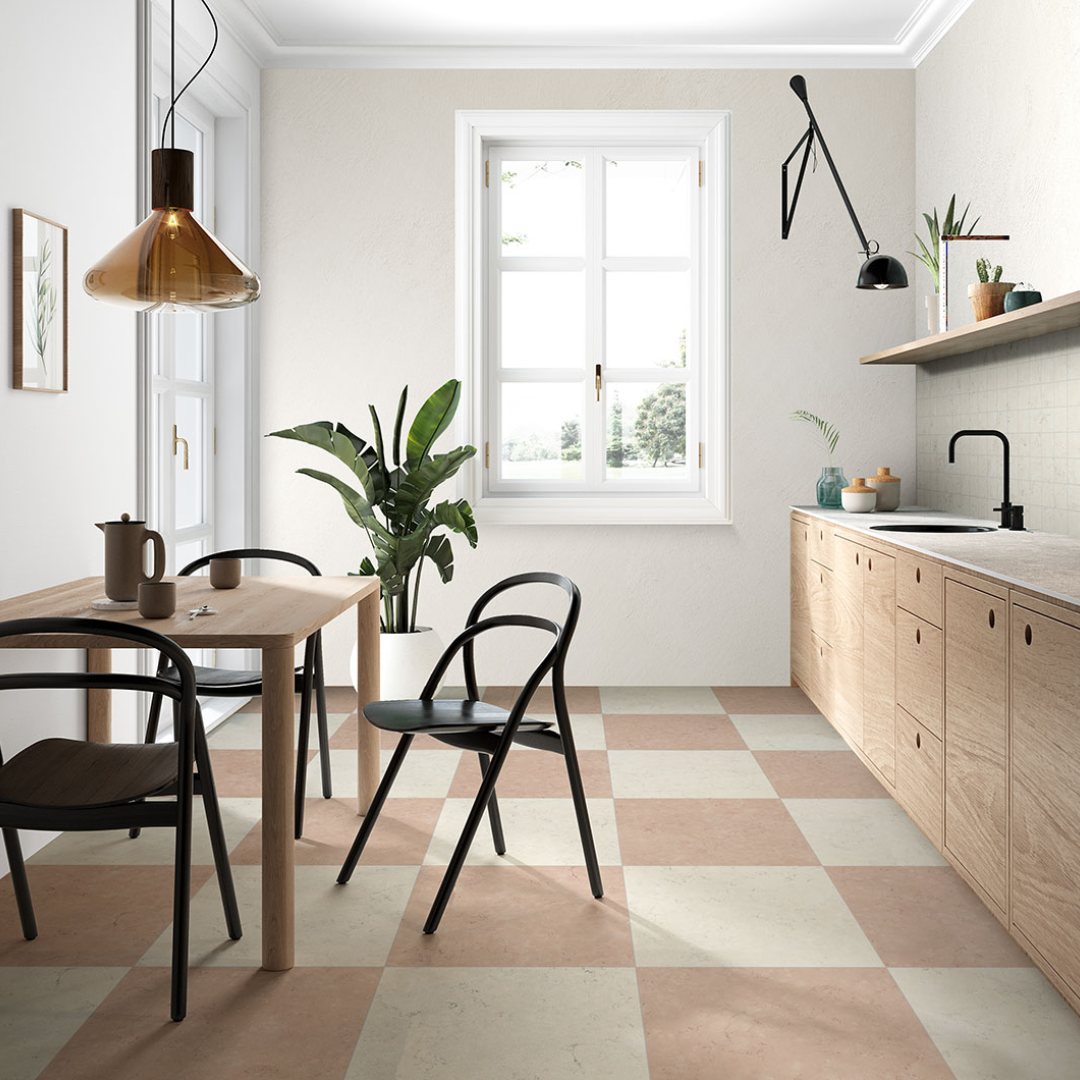 Classica Rosso Perlino Marble Effect Porcelain Wall and Floor Tile