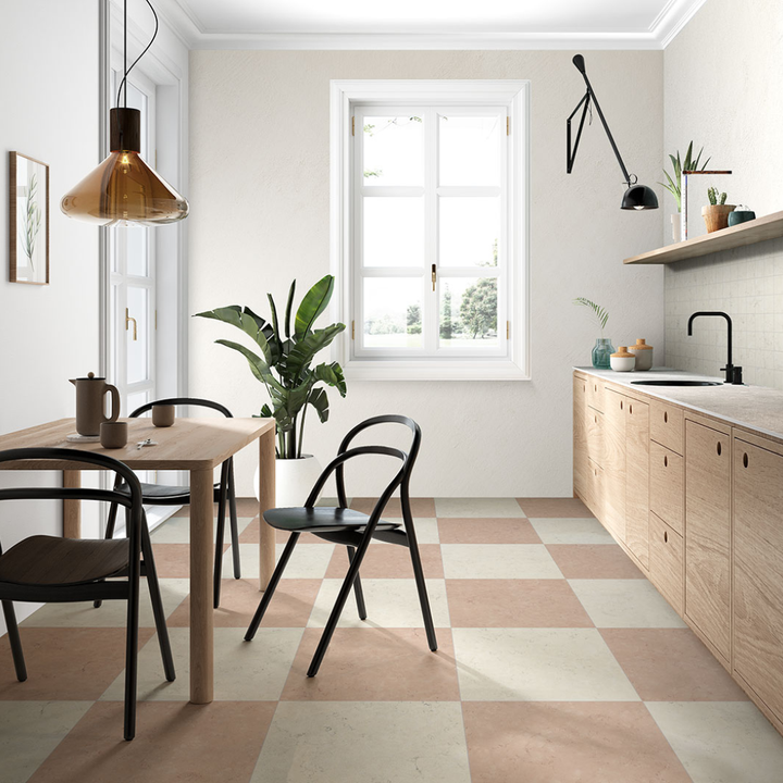 Classica Rosso Perlino Marble Effect Porcelain Wall and Floor Tile