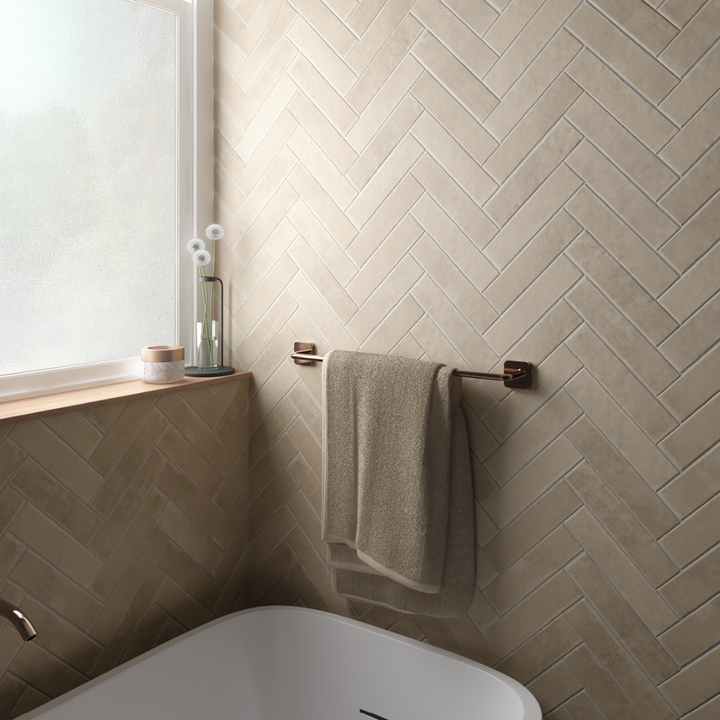 Clay Small Format Stone Effect Porcelain Wall and Floor Tile