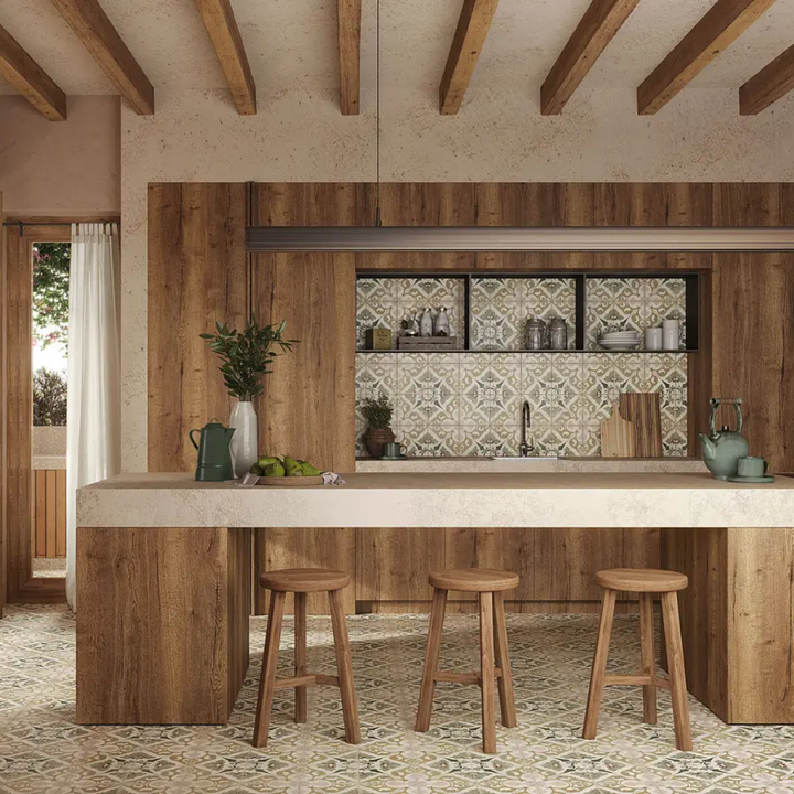 Crafted Patterned Decorative Porcelain Wall and Floor Tile
