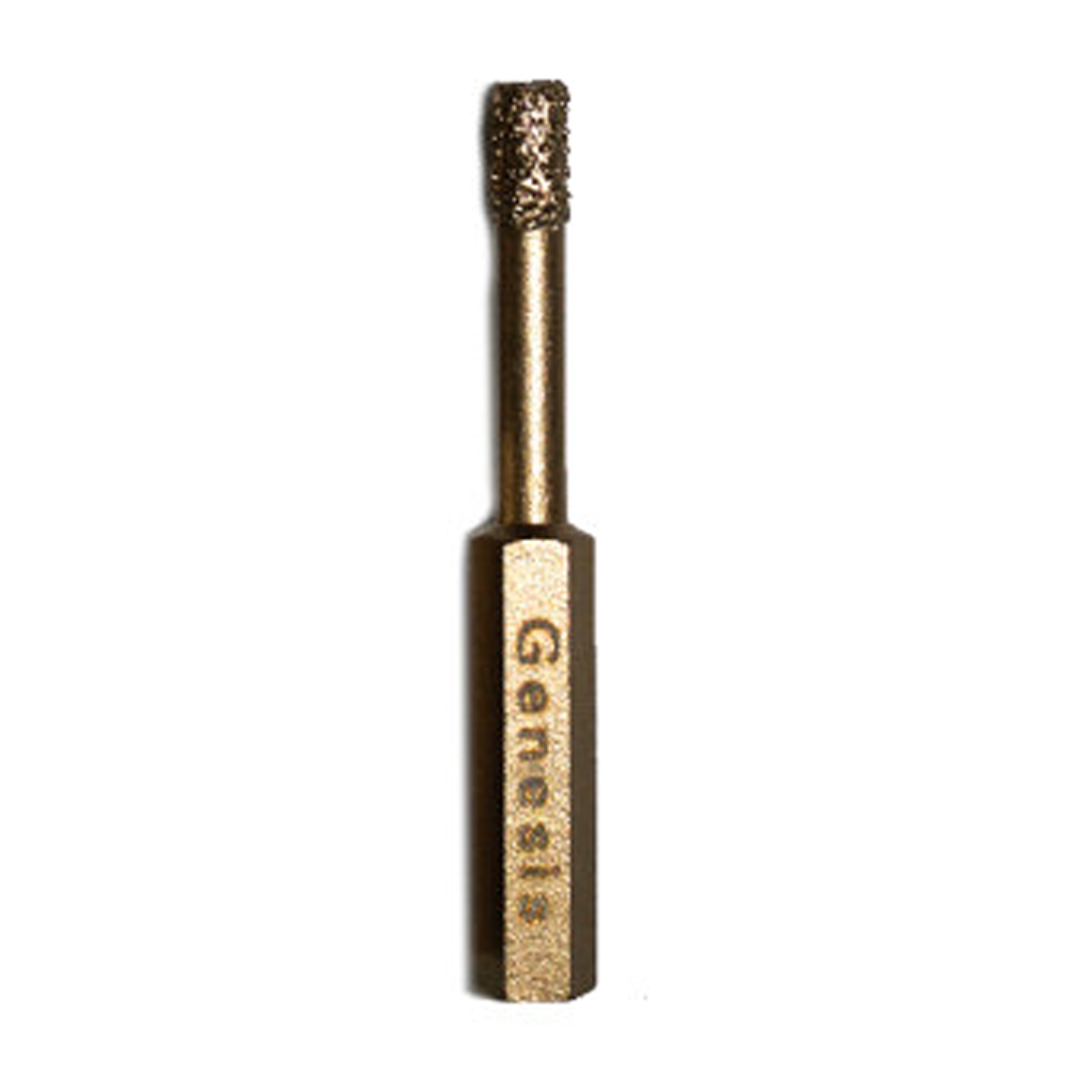 Genesis 6mm Pro Dry Revolution Diamond Hole Saw with Wax