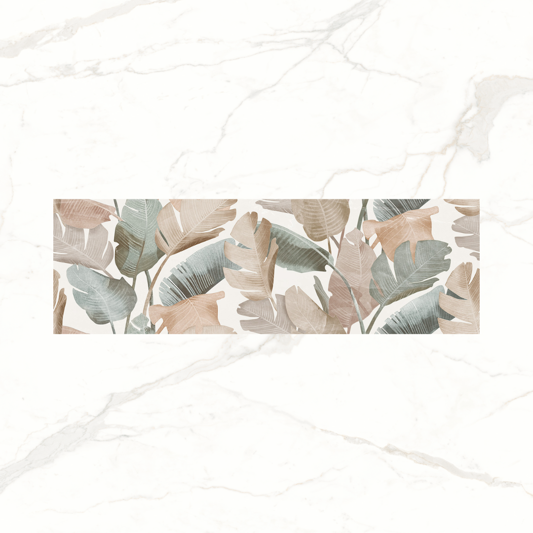 Enya Leaves Decorative Ceramic Wall Tile