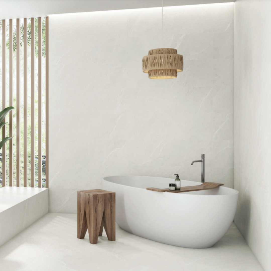 Dhara Neutral Stone Effect Porcelain Wall and Floor Tile