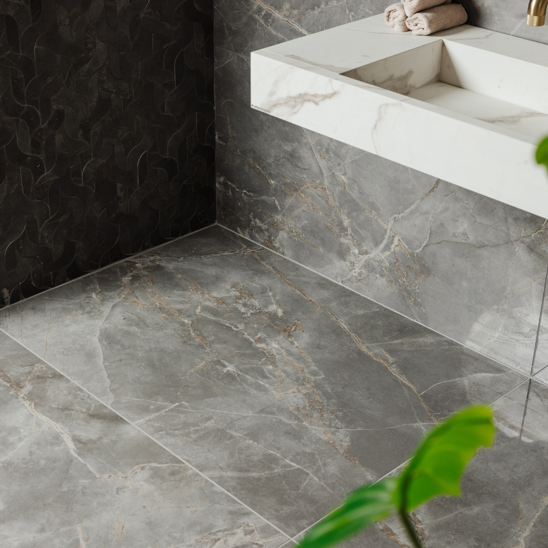 Marvel Fior di Bosco Polished Marble Effect Porcelain Tile