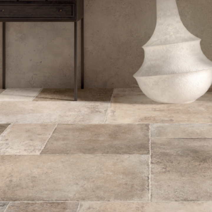 French Limestone Porcelain Wall and Floor Tile
