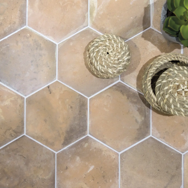 Small Format Ceramic Hexa Cottage Small Format Terracotta Porcelain Tiles – Collinson Ceramics