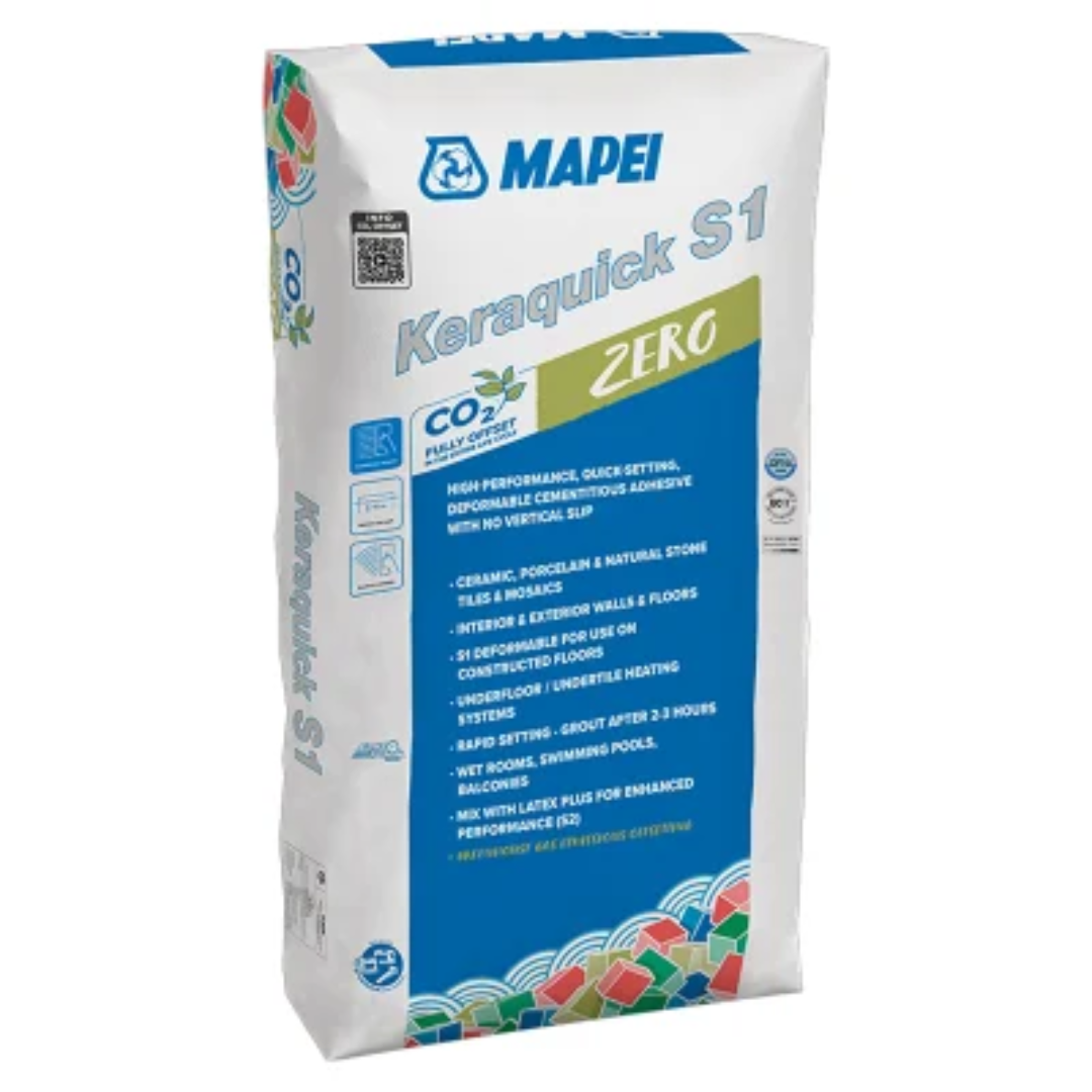 Mapei Keraquick Zero S1 Grey Rapid Set Adhesive