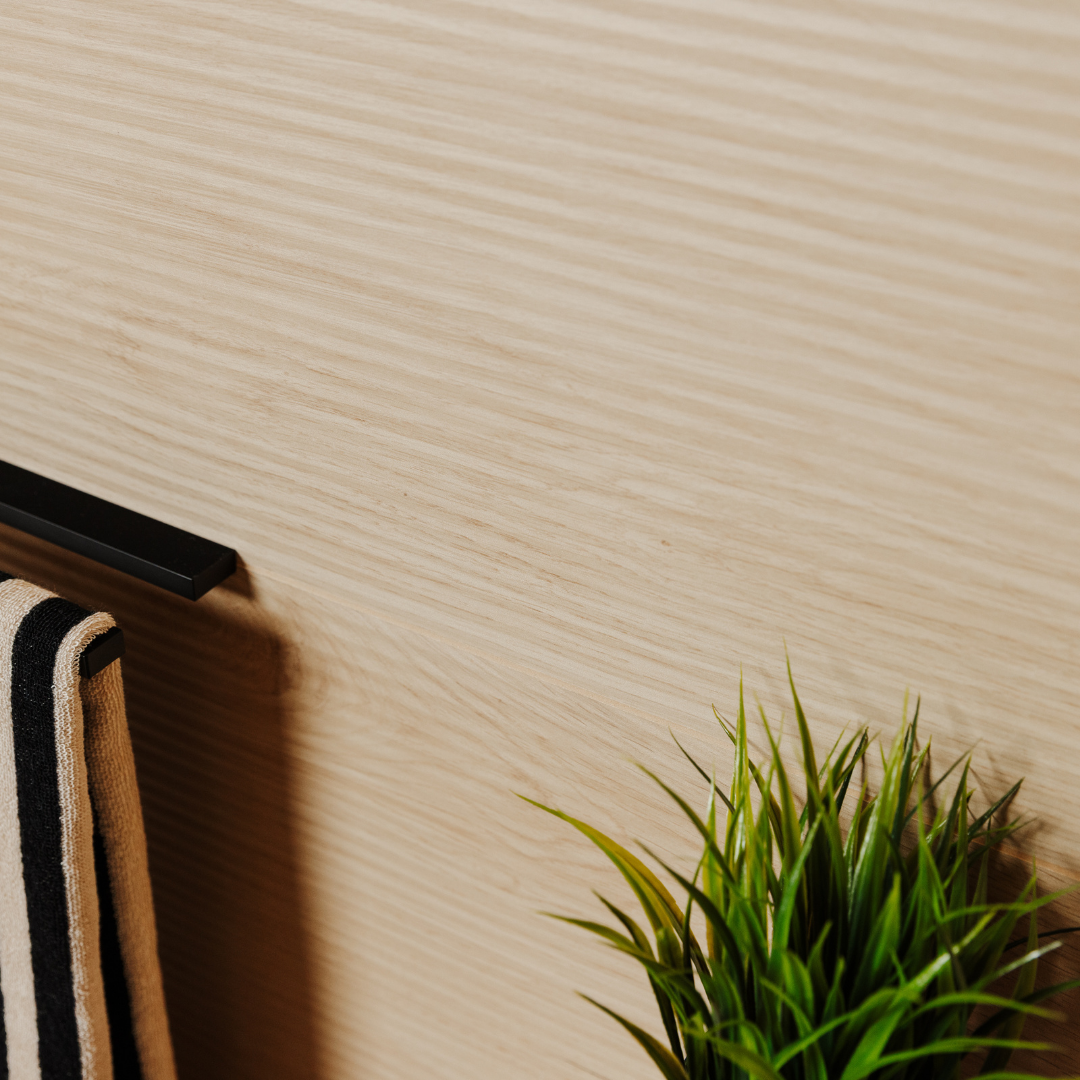 Log 3D Pleat Decorative Wood Effect Porcelain Wall Tile