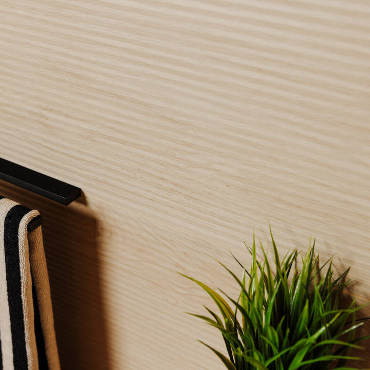 Log 3D Pleat Decorative Wood Effect Porcelain Wall Tile