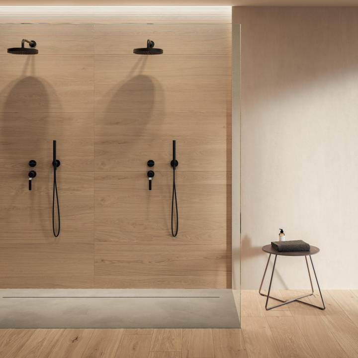 Log 3D Pleat Decorative Wood Effect Porcelain Wall Tile