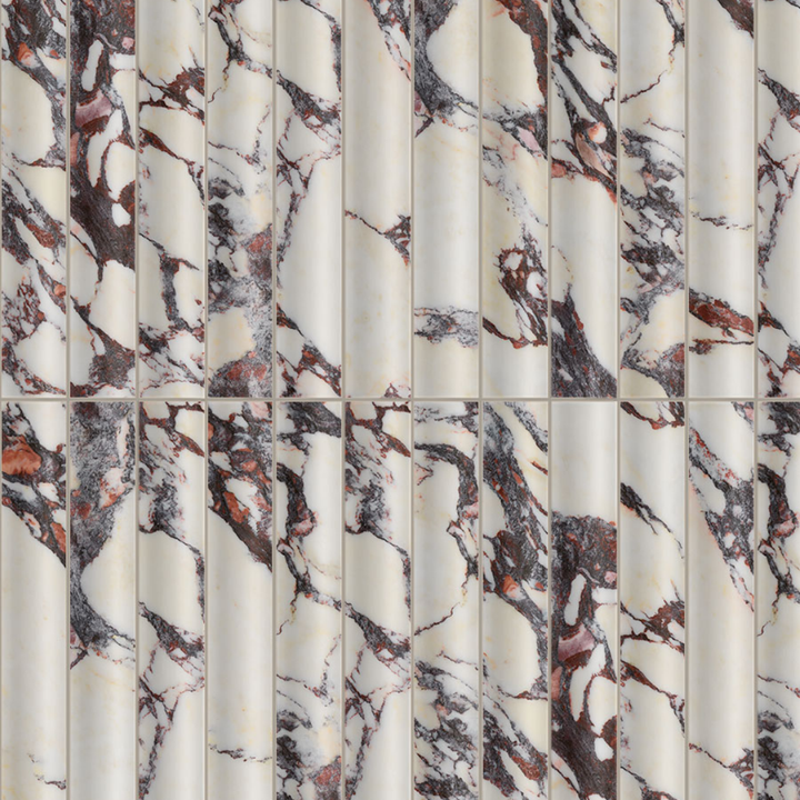 Luxuria Fluted Marble Effect Ceramic Wall Tile