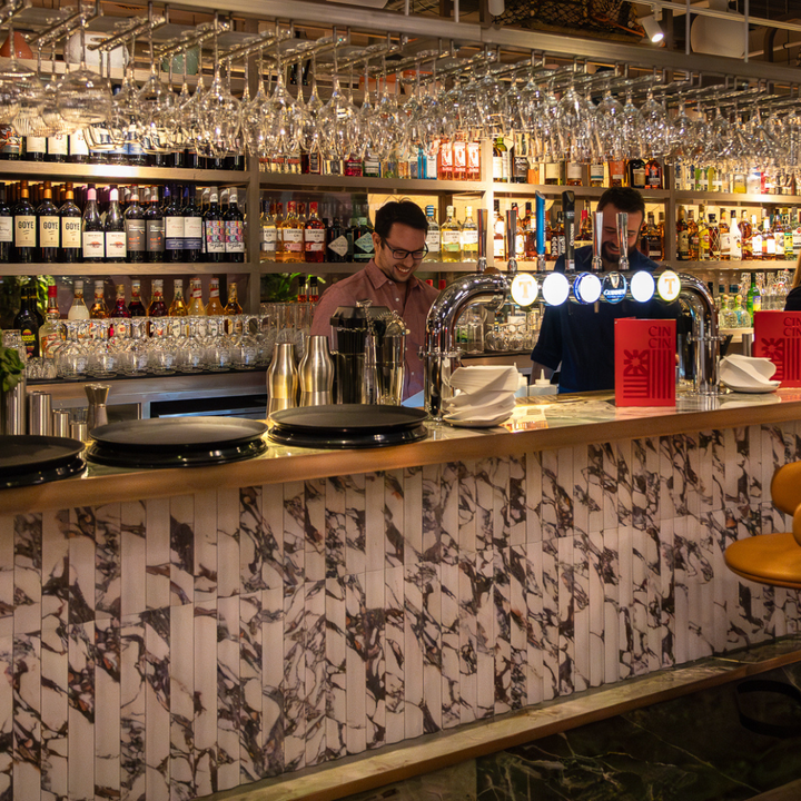 Luxuria Fluted Marble Effect Ceramic Wall Tile