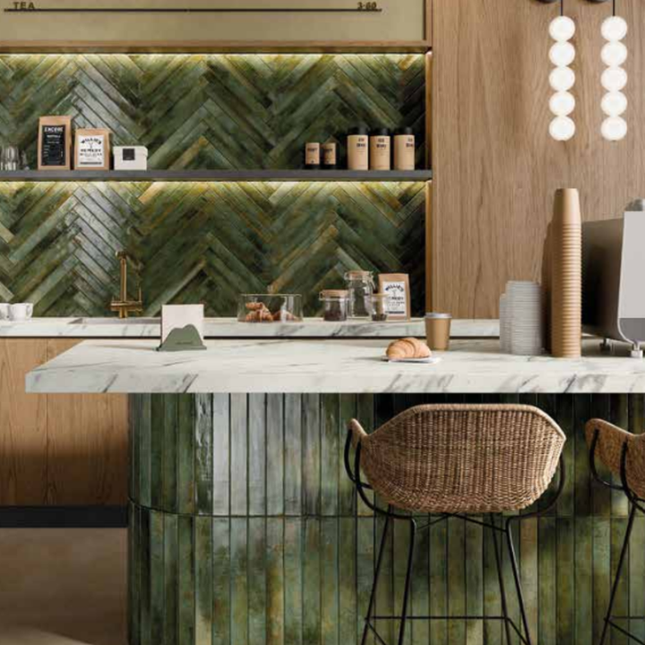 Majolica Narrow Small Format Decorative Porcelain Wall Tiles