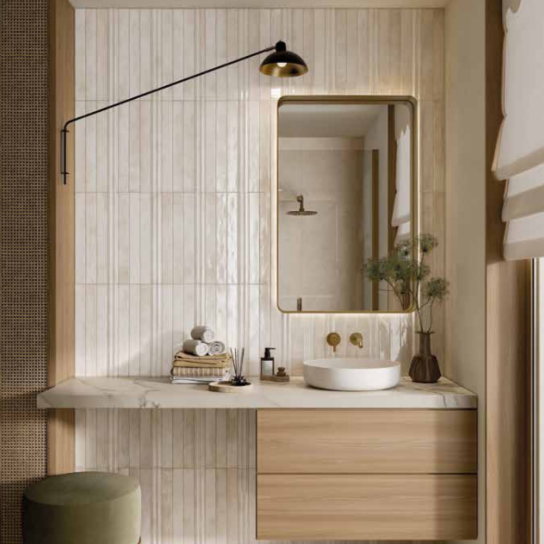 Majolica Narrow Small Format Decorative Porcelain Wall Tiles