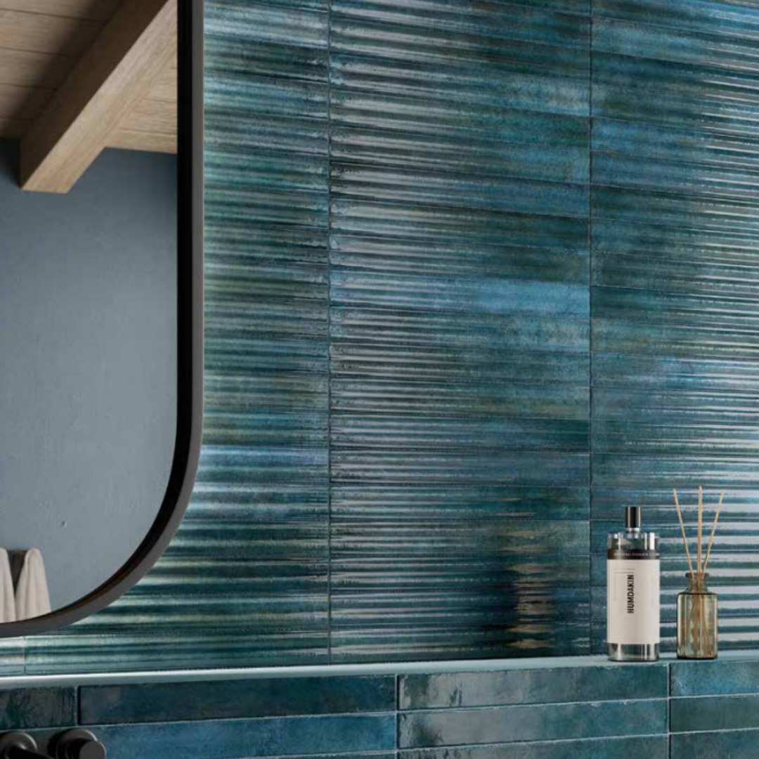 Majolica Narrow Small Format Decorative Porcelain Wall Tiles