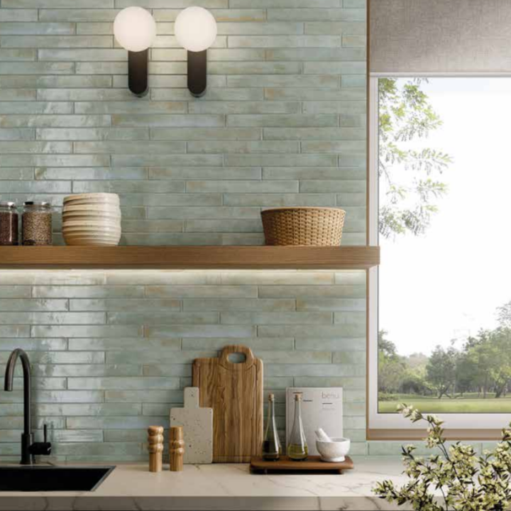 Majolica Narrow Small Format Decorative Porcelain Wall Tiles