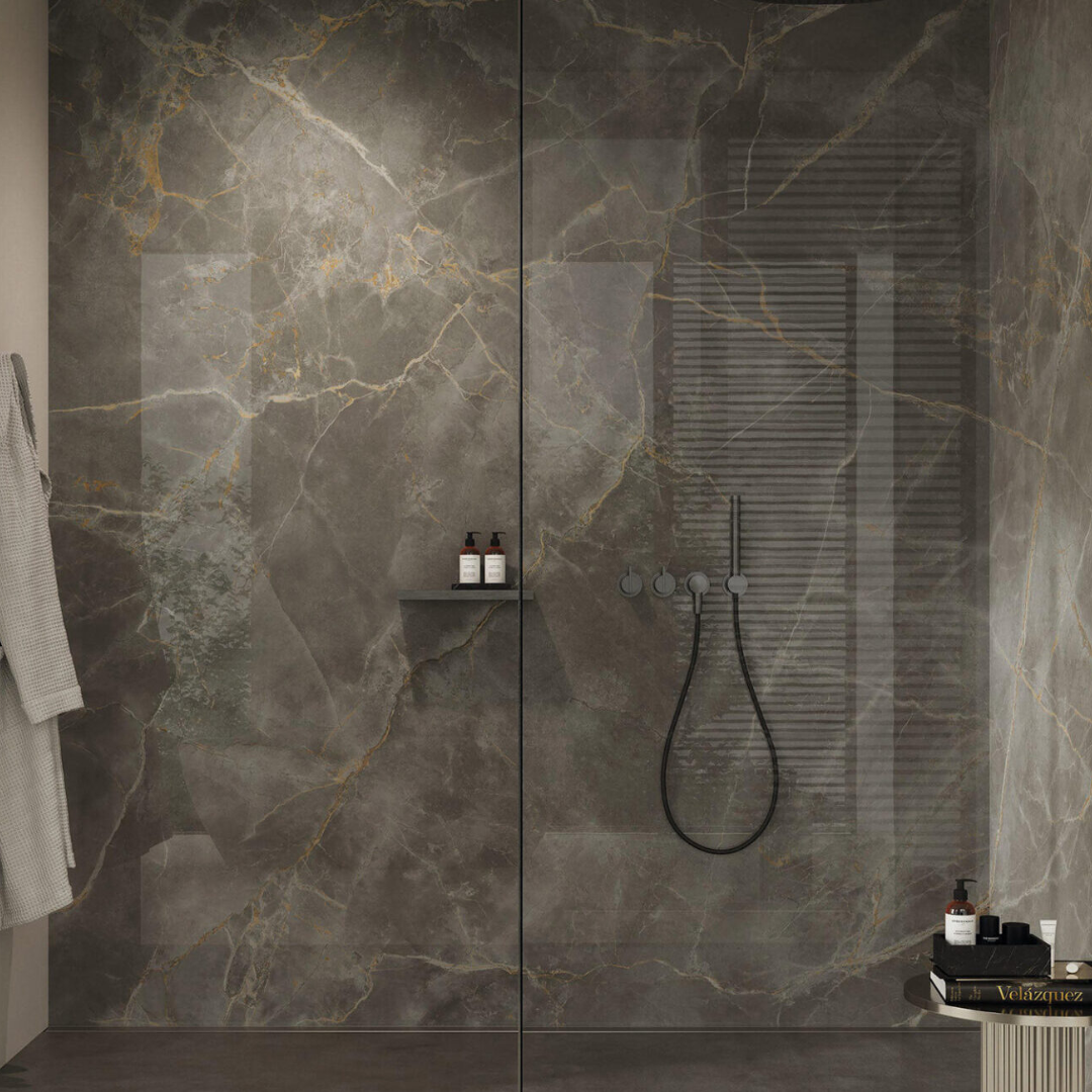 Marvel Fior di Bosco Polished Marble Effect Porcelain Tile