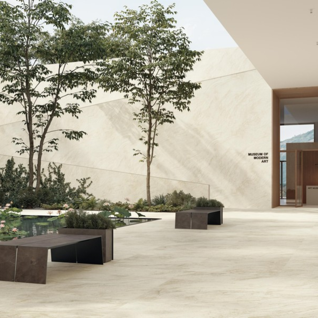 Marvel T Travertine Effect Porcelain Wall and Floor Tile