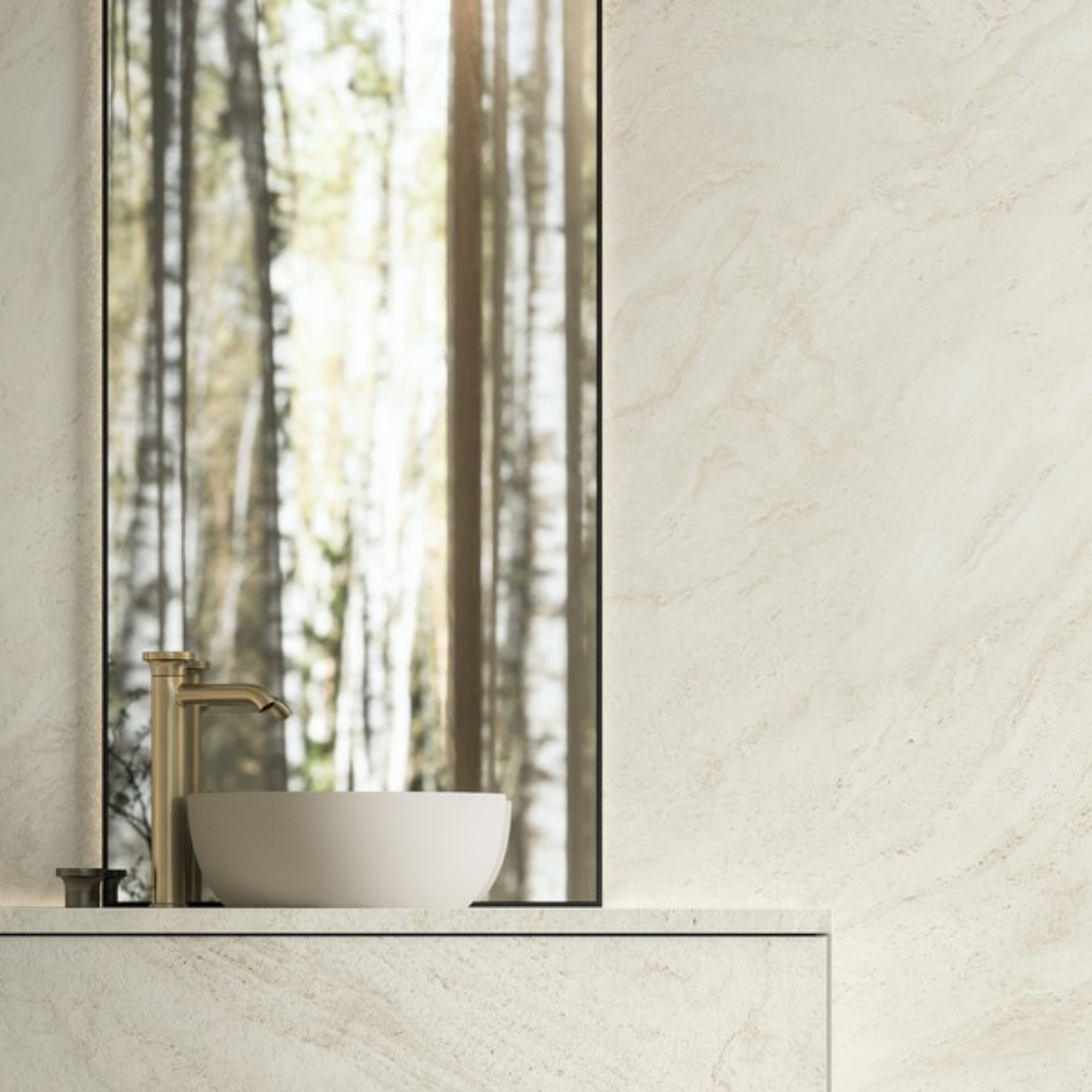 Marvel T Travertine Effect Porcelain Wall and Floor Tile