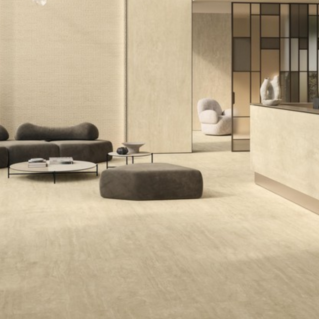 Marvel T Travertine Effect Porcelain Wall and Floor Tile