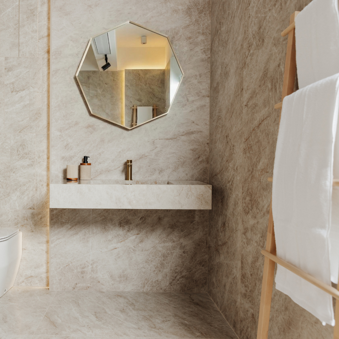 Marvel Diva Taj Mahal Quartzite Effect Porcelain Wall and Floor Tile