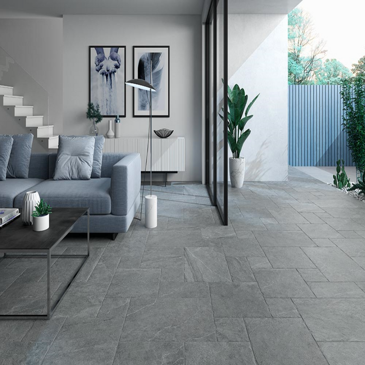 Modular Giant Matt Stone Farmhouse Style Porcelain Tile