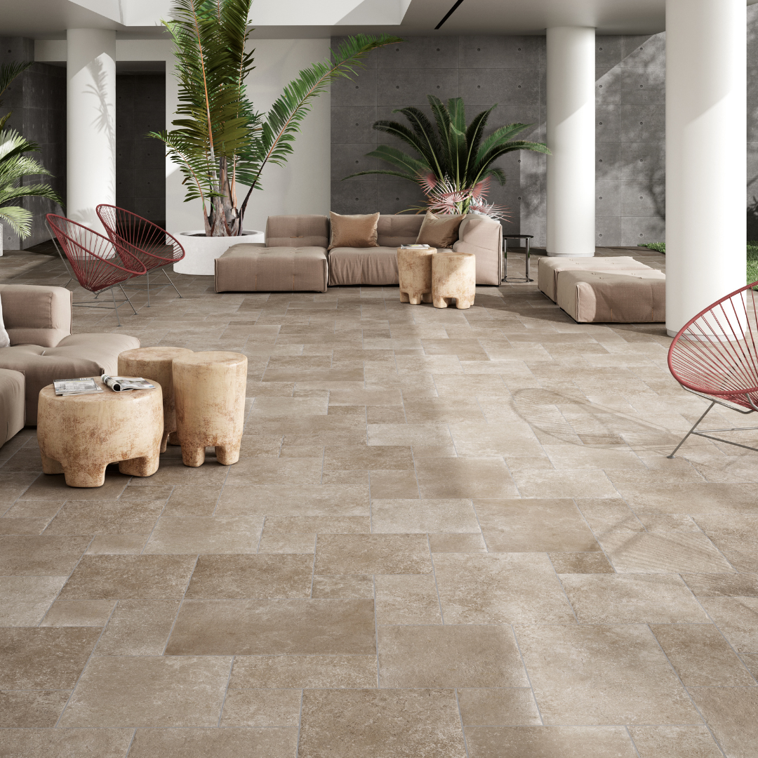 Modular Loira Matt Stone Effect Farmhouse Style Porcelain Tile ...