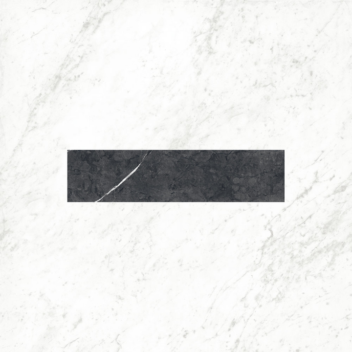 Eterna Marmo Marquina Small Format Marble Effect Porcelain Wall and Floor Tile