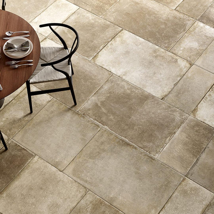 Ancient Stone Sabbia Farmhouse Flagstone effect Porcelain Wall and Floor Tile