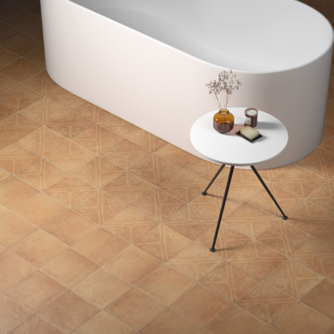 Rustic Square Natural Effect Porcelain Wall and Floor Tile – Collinson ...