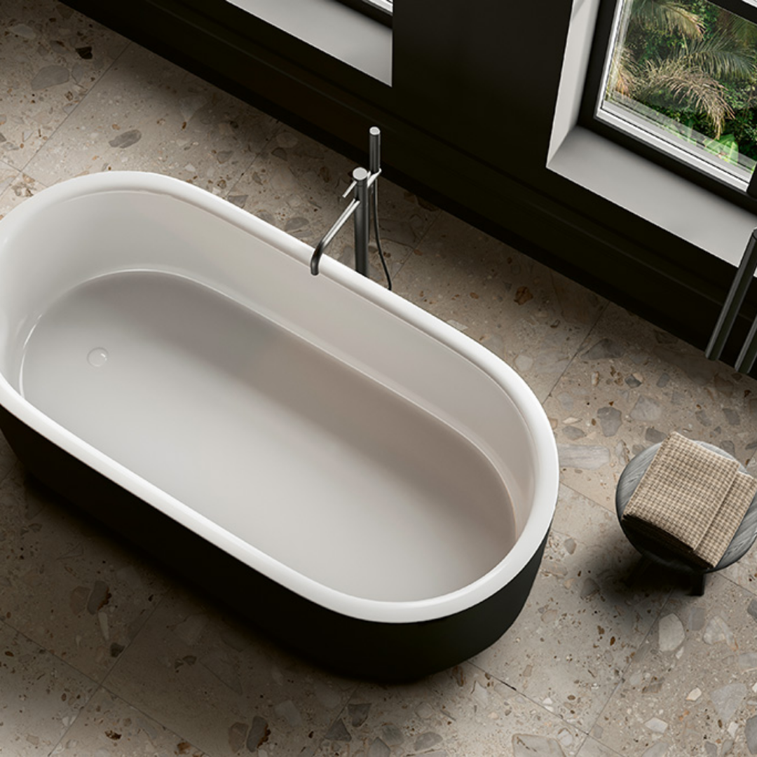 Ciottoli Sassi Large Speckled Terrazzo Effect Porcelain Wall and Floor Tile