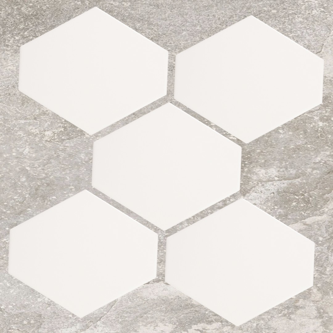 Solara White Gloss Benzene Ceramic Wall Tile