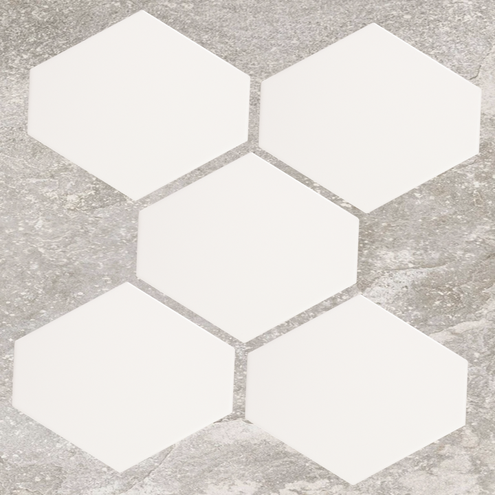 Solara White Gloss Benzene Ceramic Wall Tile