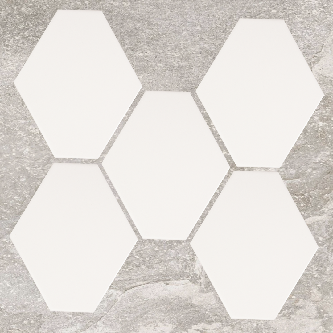 Solara White Gloss Benzene Ceramic Wall Tile